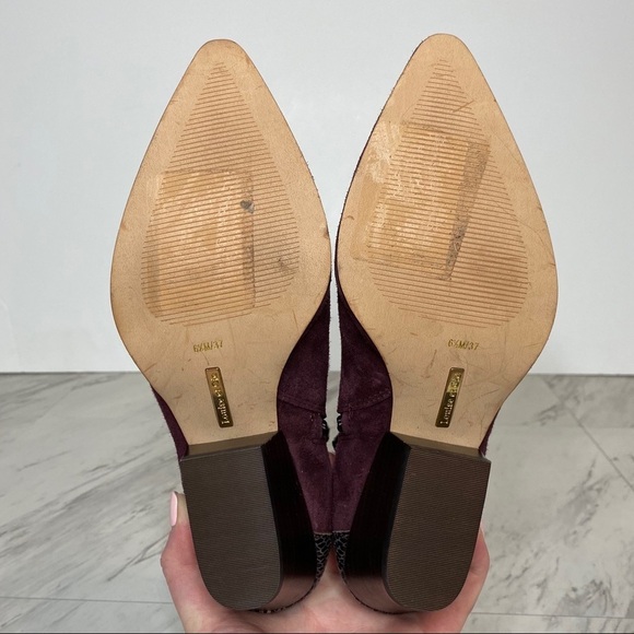 New! Louise Et Cie Zenobie Western Plum Bootie 6.5 - Picture 11 of 12